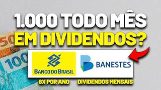 DIVIDENDOS MENSAIS NESSE BANCO BANCO DO BRASIL BANCO BANESTES QUANTO POUPAR e MAIS [upl. by Radec]