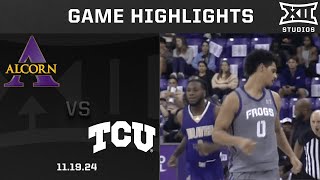 Alcorn State vs TCU Game Highlights  2024 25 Big 12 Mens Basketball [upl. by Serrell]