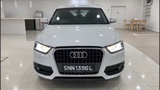 Audi Q3 14 TFSI LED Revcam 2015 White Android player  SNN1396L [upl. by Blessington]