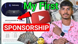 My First SPONSORSHIP कैसे मिला कीतना पैसा लिए [upl. by Krista]