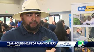 Yolo County connects farmworkers with resources ahead of offseason [upl. by Lebasiairam]