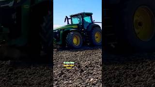 90L John Deere 8R 340 in action with ×8 double plough 340370 Hp Pure Power  HD shorts [upl. by Leirbma]