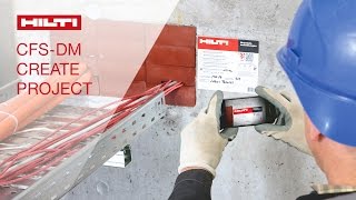 HOW TO create a project in Hilti firestop documentation software CFSDM [upl. by Doyle]