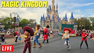 🔴 LIVE Magic Kingdom Sunday Morning for rides shows and Parades 472024 [upl. by Pentheas]