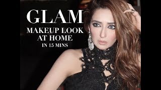 Glamorous Makeup Look at Home in 15 mins  Makeup Tutorial  Fatima Kasuri [upl. by Sacken569]