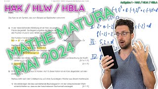 MatheMatura Mai 2024  HAK HLW HBLA  Komplett durchgerechnet [upl. by Redep254]