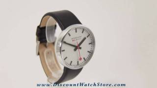 Mondaine Watch Official Swiss Railways Watch quotGiant Sizequot A6603032811SBB  Video [upl. by Aiuqes]