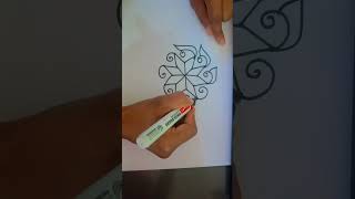 Simple different designs mugguludesigns mugguluSimple Daily Rangoli designsvideo art shortvideo [upl. by Naleek]