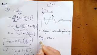 les oscillations libres dans un circuit RLC serie 2BAC SM PC  Exercice 1 8 Serie N1 [upl. by Ahsilak382]