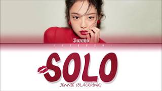 JENNIE BLACKPINK  SOLO Color Coded Lyrics EngRomHan [upl. by Sonnnie951]