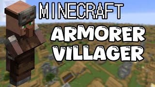 Armorer Villager  Minecraft Encyclopedia [upl. by Mcafee]