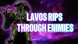 THIS INSANE LAVOS BUILD RIPS ENEMIES AND NUKES ROOMS IN WARFRAME [upl. by Irehj]