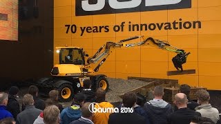 JCB HYDRADIG in action at Bauma 2016 [upl. by Burlie]