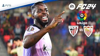 EA FC 24  Athletic Club vs Sevilla  LaLiga 2024 Full Match ft Iñaki Nico Guruzeta  PS5 4K60 [upl. by Acimad]