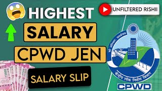 SSC JEN CPWD SALARY SLIP 2024  SSC JE MOTIVATION  SSC jen in hand salary 😳😳 [upl. by Michelina725]