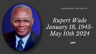 Rupert Wade Funeral Service [upl. by Narik]