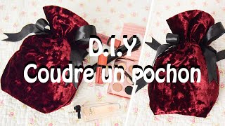 Comment coudre un pochon en velours DIY  Couture Facile Mimi [upl. by Llenreb]