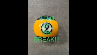 9 Ball on the BREAK Standard WPA 9 Ball Rack 9 Foot TableShorts [upl. by Ynnep]