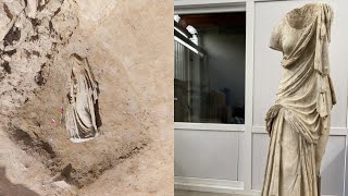 Archaeologists Discover Dancing Moses Statue in Stratonikeia Türkiye [upl. by Lorenzana614]