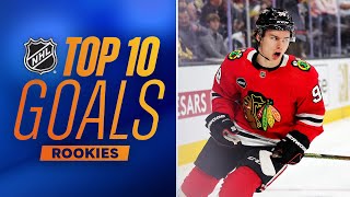 Top 10 Rookie Goals of 202324 NHL Season [upl. by Graces]