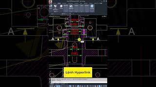 Hướng dẫn sử dụng lệnh Hyperlink trong AutoCAD họcautocad autocad vaduni [upl. by Ainat]