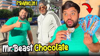 Trying MrBeasts Chocolate For The First Time 🍫😍 I Met The Reallife Franklin From GTA 5 😱 [upl. by Aieki688]