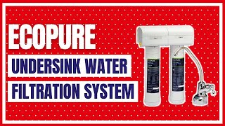 EcoPure ECOP20 Dual Stage Undersink Water Filtration System [upl. by Sherwood]