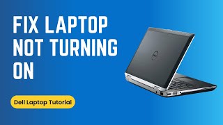 How to Fix Dell Laptop Not Turning On [upl. by Airdnekal948]