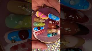 Recreating kayliboyle COACHELLA Nails🫧🌼 nailart naildesign shorts nails [upl. by Buffum]