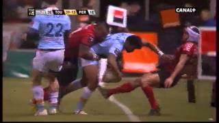 Top 14 Toulon vs PerpignanTampon Bastareaud [upl. by Ehrman]