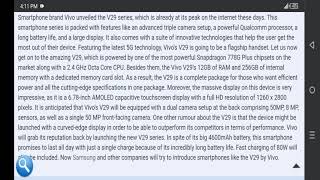 Vivo V29 Mobile Details [upl. by Danna]