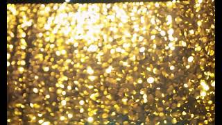 Gold Glitter Sparkle Shimmering Particles In Liquid Abstract Background Looped  Royalty FREE [upl. by Odab]