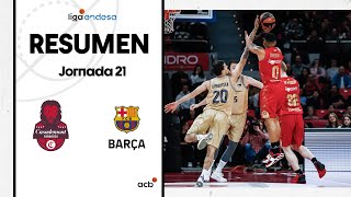 Casademont Zaragoza  Barça 8583 RESUMEN  Liga Endesa 202223 [upl. by Trauts]