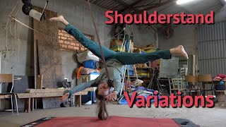 10 Shoulderstand Variations to try easy and hard [upl. by Anih33]