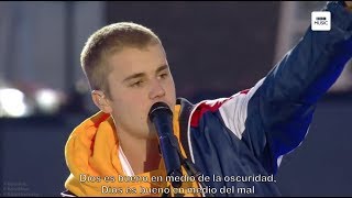 Justin Bieber  One Love Manchester Subtitulado al español [upl. by Spillihp183]