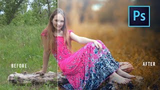 Photoshop CC Tutorial  Outdoor Portrait Editing 📷 [upl. by Aeuhsoj12]