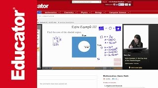 Basic Math Area of a Circle [upl. by Eedebez]