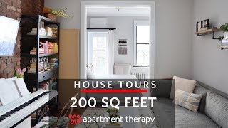 A 200SquareFoot Studio  House Tours  Apartment Therapy [upl. by Qidas778]