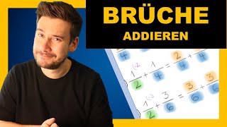 Brüche addieren Aufgabe 2  Bruchrechnung Addition von Brüchen [upl. by Arym606]