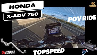 🇵🇹 Honda XADV 750 Top Speed Run Pushing the Limits of Adventure Scooters [upl. by Rebor]