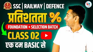 Percentage 2  Percentage Tricks in Maths  Percentage by Rakesh yadav Sir ssc railway [upl. by Orella]