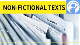 Nonfictional texts  Sachtexte  text types  Textsorten Englisch amp Beispiele einfach erklärt [upl. by Kcirdet507]