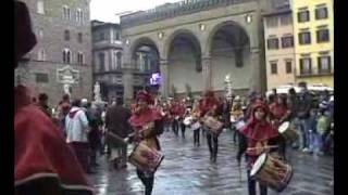 Sbandieratori della Signoria di Firenze  Cavalcata dei Magi 2010  Tradizioni Fiorentine [upl. by Adriene]