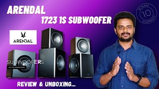 ARENDAL 1723 1S 138 Inch Subwoofer for Home theater Unboxing 800Watt RMS Intense Bass Low Frequency [upl. by Charlene]