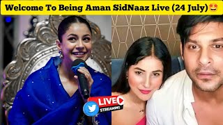 24 JULY Shehnaaz Gill Enjoying in Miami USA 🇺🇲❤️ Being Aman SidNaaz Fans Live 💫 [upl. by Corbin]