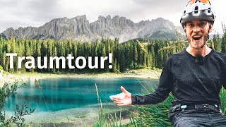 Geniale MountainbikeTour in Südtirol LatemarUmrundung in den Dolomiten [upl. by Aynik]