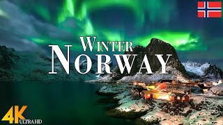 Winter Norway 4K Ultra HD • Stunning Footage Norway Scenic Relaxation Film with Calming Music [upl. by Yonah]