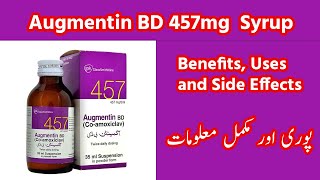 Augmentin  Augmentin BD 457mg Syrup Uses And Side Effects In UrduHindi  Ali Care Pharmacy [upl. by Milburn]