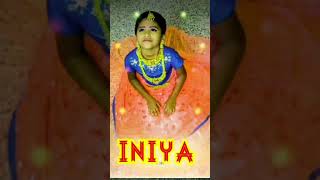 Azhagana chinna devathai song cute love beatyful gilr daughter shorts iniya kutchitappa [upl. by Hamas]