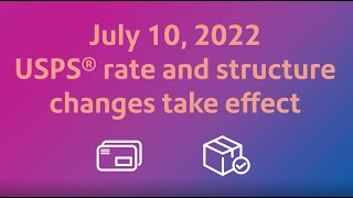 USPS Rate Change Highlights – July 10 2022 [upl. by Jacinthe168]